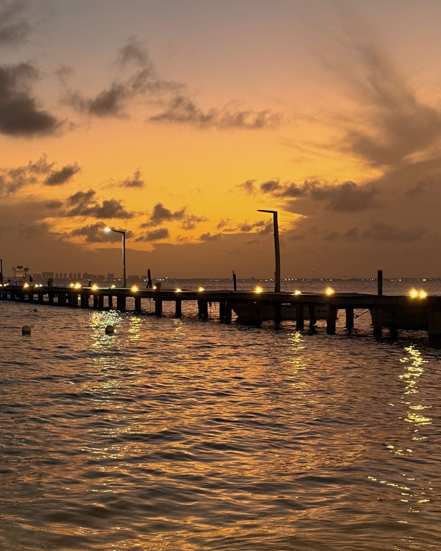 Sunset on the pier